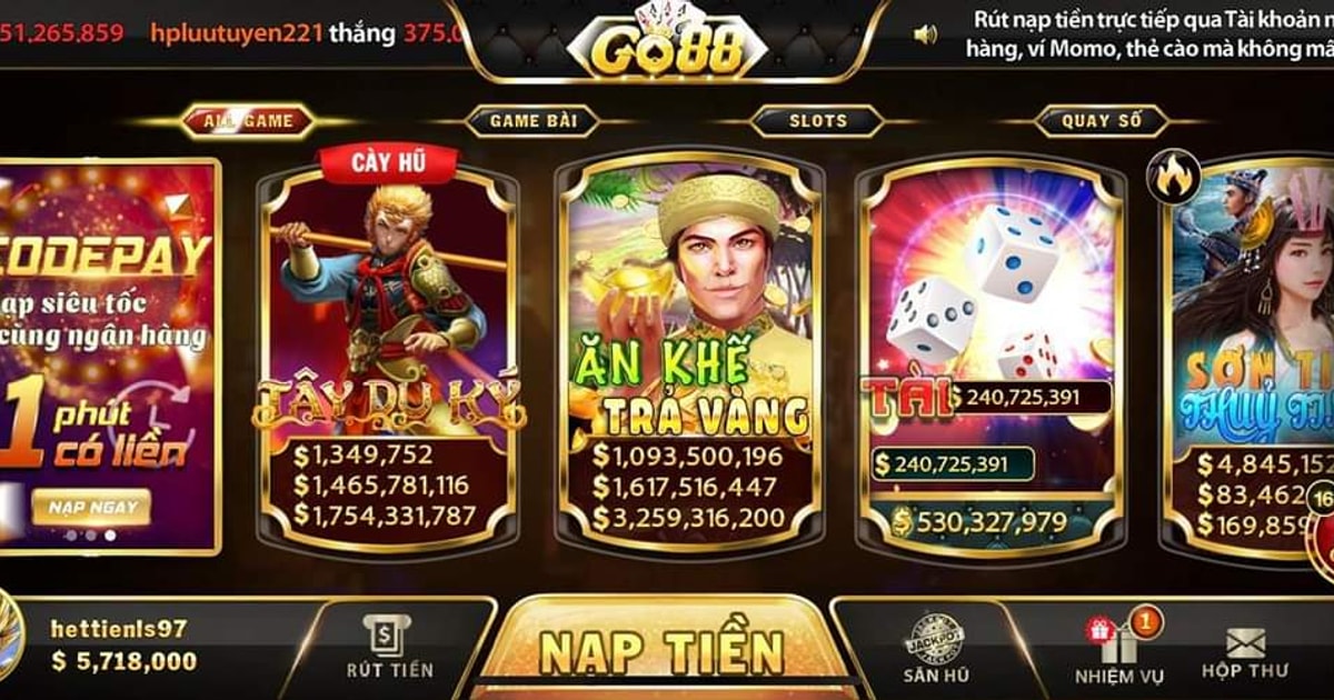 GO88 cung cấp nhiều thể loại game từ bài truyền thống đến slot hiện đại và cá cược thể thao. GO88 cung cấp nhiều thể loại game từ bài truyền thống đến slot hiện đại và cá cược thể thao.